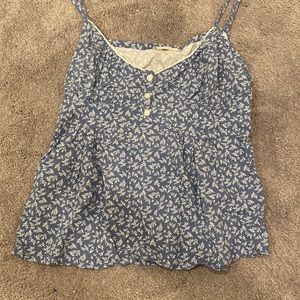 brandy Melville floral baby doll tank top